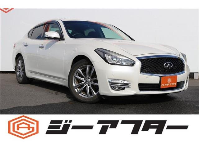 フーガ3.7 370GT禁煙車 ハーフレザーシート 純正8型ナビ