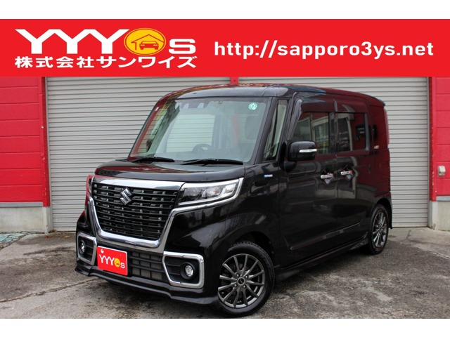 スペーシアカスタムハイブリッド(HYBRID)  XS 4WD1オーナー・1年保証走行無制限・ユーザー買