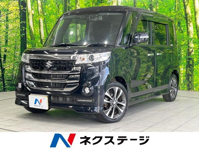 スペーシアカスタムZターボ デュアルカメラブレーキサポート 4WD