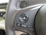 ハンドルにオーディオの操作スイッチが装備されています!視線を前方から外さずハンドルから手を離さずに操作できるのでとっても安全ですね♪