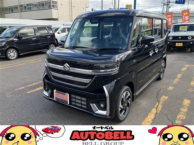 スペーシアカスタムハイブリッド(HYBRID)  XSターボ 4WD届出済未使用車 スズキセーフティS