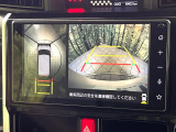 【パノラミックビューモニター】専用のカメラにより、上から見下ろしたような視点で360度クルマの周囲を確認することができます☆死角部分も確認しやすく、狭い場所での切り返しや駐車もスムーズに行えます。