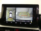 【全周囲モニター】車を上空から見下ろしたような映像をカーナビ画面に映し出し、車庫入れや縦列駐車をサポートしてくれます。