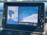 まるで上から見下ろしたように確認が出来るアラウンドビューモニターが装備されております!