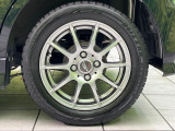 【14インチアルミホイール】外観にマッチしたアルミホイールを装着しております。各種アルミホイールや、スタッドレスタイヤも取扱いしております。是非ご相談ください♪