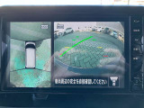 アラウンドビューモニターで車の廻りがぐるっと見えます