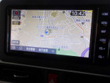 社外品ナビを装着。タッチパネル式で使いやすく、お出かけもラクラクです。