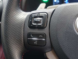 ステアリングスイッチ付き。前方から目を離すことなく操作することが可能です。