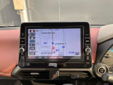 日産オリジナルナビゲーション(MM322D-L)装着車♪インパネにマッチするデザインに加え、9インチの大画面なので地図が大きく見え、操作性を高めます☆