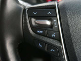 ステアリングスイッチ付き。前方から目を離すことなく操作することが可能です。