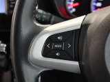 ステアリングスイッチ付き。前方から目を離すことなく操作することが可能です。