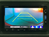 バックでの車庫入れも安心です! リアカメラが付いているバックモニター付のナビを装備しております。操作線もついており距離感も画面から確認できます。