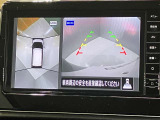 【アラウンドビューモニター】車を上から見下ろしているかのような映像で周囲の状況がひと目で確認、狭い駐車場に駐車するときも安心です♪