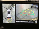 パノラミックビューモニター付きです。車両を上から見たような映像をディスプレイオーディオ画面に表示。運転席からの目視だけでは見にくい、車両周辺の状況をリアルタイムでしっかり確認できます。