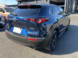 CX-30は、ドアの面がS字を描くように光を反射させ、車が静止していても動きを感じさせる「移ろい」のダイナミックな表情を重視しています。