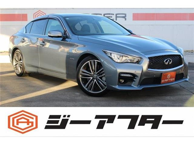 スカイライン3.5 350GT ハイブリッド タイプSP禁煙車 黒革シート 純正ナビ フルセグTV