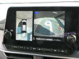 空の上から見下ろすように車の全周囲が表示されるアラウンドビューモニター☆駐車が得意になるとお出掛けも楽しくなります♪