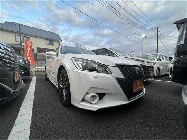 クラウンアスリート ハイブリッド 2.5 G ワンオーナー 純正8型ナビ フルセグTV