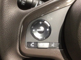 ステアリングにオーディオ操作スイッチが付いています。オーディオ画面に直接タッチしなくても操作が出来ますので、運転に集中できます。