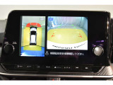 ★カーナビで見るバックモニターです!バックの際にはアラウンドビューモニターが付いているので車全体を見ることができるので簡単に駐車ができます