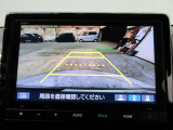 バックカメラの画像です。ガイドラインがスムースな車庫入れをサポートいたします!車庫入れの安心感がアップしますね☆