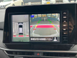 アラウンドビューモニターです!上空から貴方のお車をモニタニングしている様に車両の周りの安全確認が出来ます!
