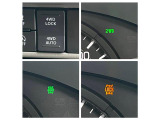 ★路面状況に応じ、3つのモードを切替えできる電子制御式4WD