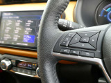 ナビの音量など車両情報を手元で操作できるハンドルスイッチ付き。