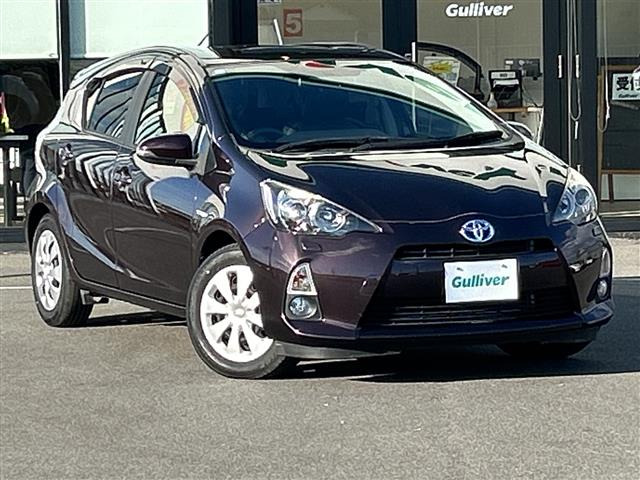 アクア 1.5 G ブラックソフトレザーセレクション 本革シート 修復歴無し