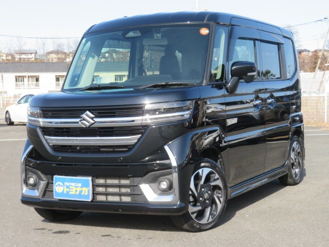 スペーシアカスタム ハイブリッド(HYBRID)  XSターボ 純正9インチコネクトナビ フル...