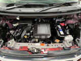 エンジンルームも隅々まで掃除がいきわたっています!ターボ付でレスポンスの良さにより、心地よい加速フィーリングを楽しめます!