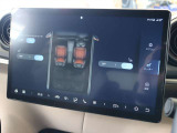 シートヒーターは前席のみ装備されています エアコン等と同様にメインディスプレイで操作します