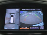 アラウンドビューモニター(車両を上から見たように表示)装着で車庫入れをサポート