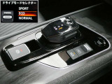 上質なウッドパネルに、マウスの操作のようなシフト。SPORT、ECO、NORMALの3種類のドライブモードの切り替えができます。