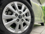 【純正16インチアルミホイール】外観にマッチした純正アルミホイールを装着しております。各種社外アルミホイールや、スタッドレスタイヤも取扱いしております。是非ご相談ください♪