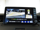 バックカメラの画像です。ガイドラインがスムースな車庫入れをサポートいたします!車庫入れの安心感がアップしますね☆