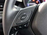 ステアリングスイッチ付き。前方から目を離すことなく操作することが可能です。