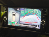 【アラウンドビューモニター】専用のカメラにより、上から見下ろしたような視点で360度クルマの周囲を確認することができます☆死角部分も確認しやすく、狭い場所での切り返しや駐車もスムーズに行えます。