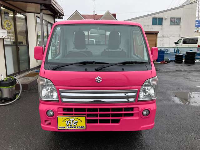 スズキ キャリイ KX 4WD 4WD フロアAT ピンク全塗装 働く女子 の中古車