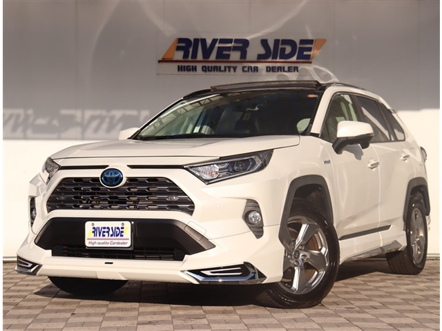 RAV4 2.5 ハイブリッド G E-Four 4WD モデリスタエアロ パノラマルーフ 9イン