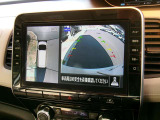 アラウンドビューモニター付きです 上から見たイメージで駐車出来ますので車庫入れの苦手な方も楽に駐車出来ます♪