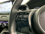 ステアリングにオーディオ操作スイッチが付いています。オーディオ画面に直接タッチしなくても操作が出来ますので、運転に集中できます。