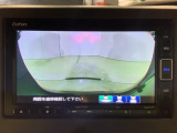 リアカメラ付で、後方をナビ画面で確認。車庫入れも安心です。もちろん、バックギアと連動しています。