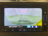 リアカメラ付で、後方をナビ画面で確認。車庫入れも安心です。もちろん、バックギアと連動しています。