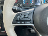 ナビの音量など車両情報を手元で操作できるハンドルスイッチ付き。