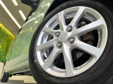 【純正14インチアルミホイール】外観にマッチした純正アルミホイールを装着しております。各種社外アルミホイールや、スタッドレスタイヤも取扱いしております。是非ご相談ください♪