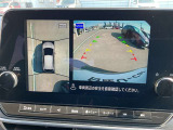 上から丸見えアラウンドビュー!車を真上から見下ろした様な映像を映し出します。これで苦手な車庫入れもラクラク。
