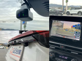 純正前後ドラレコです。もしもの時にしっかり記録が残ります。ナビの画面で映像確認やドラレコの操作ができます。