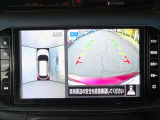 車の全周囲を確認できるアラウンドビューモニター