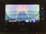 バックでの車庫入れも安心です! リアカメラが付いているバックモニター付のナビを装備しております。操作線もついており距離感も画面から確認できます。